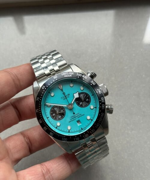 Black Bay Chrono M79360N SS ZF 1:1 Best Edition Tiffany Blue Dial On SS Bracelet DD7750