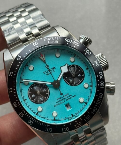 Black Bay Chrono M79360N SS ZF 1:1 Best Edition Tiffany Blue Dial On SS Bracelet DD7750 - Image 5