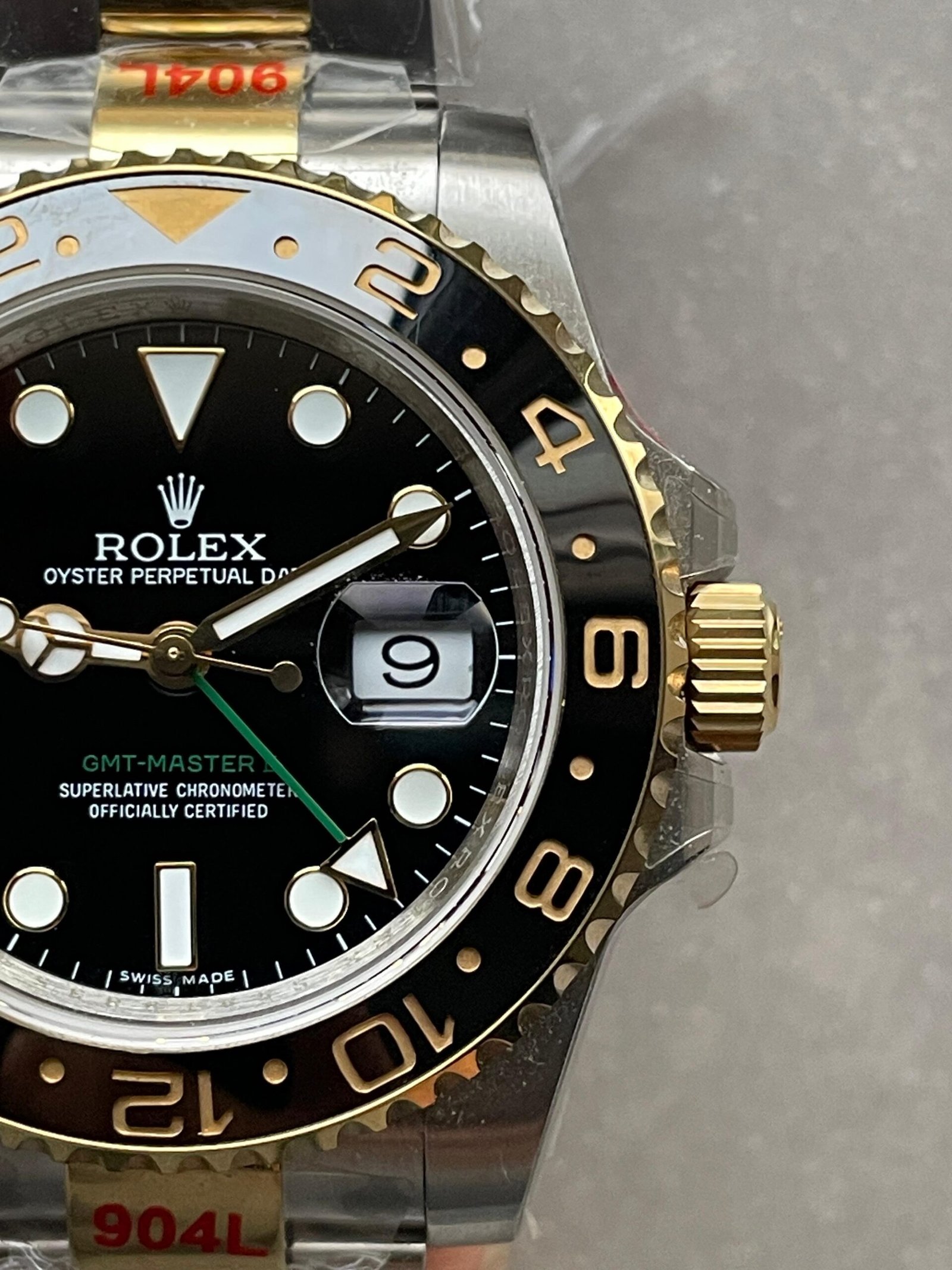 GMT-Master II 116713 LN Black Ceramic 904L Steel Wrapped Gold GMF 1:1 Best Edition SA3186 CHS V3 - Image 7