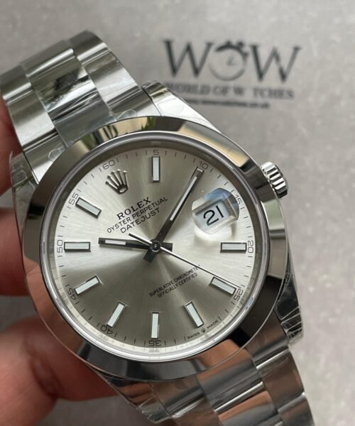 DateJust 41 126300 904L SS VSF Best Edition Silver Dial on Oyster Bracelet VS3235 - Image 6