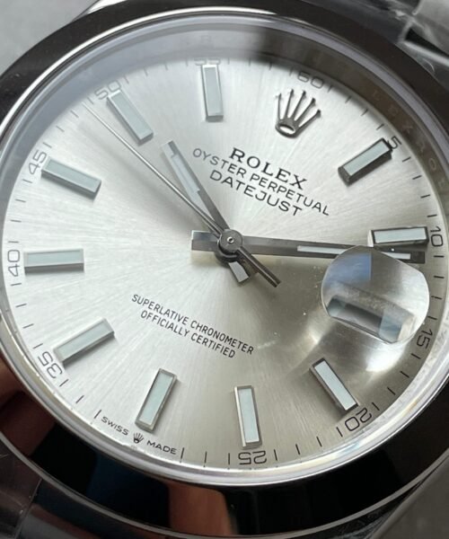 DateJust 41 126300 904L SS VSF Best Edition Silver Dial on Oyster Bracelet VS3235 - Image 5