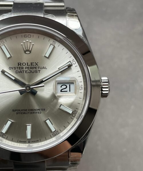 DateJust 41 126300 904L SS VSF Best Edition Silver Dial on Oyster Bracelet VS3235 - Image 4