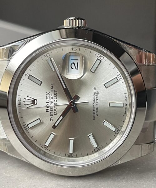 DateJust 41 126300 904L SS VSF Best Edition Silver Dial on Oyster Bracelet VS3235 - Image 8