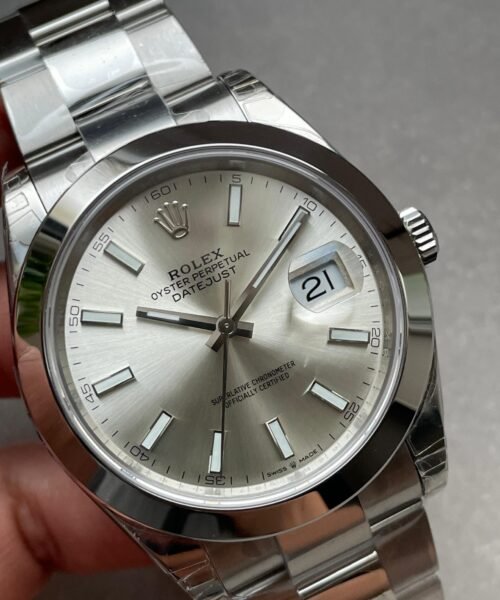 DateJust 41 126300 904L SS VSF Best Edition Silver Dial on Oyster Bracelet VS3235 - Image 2