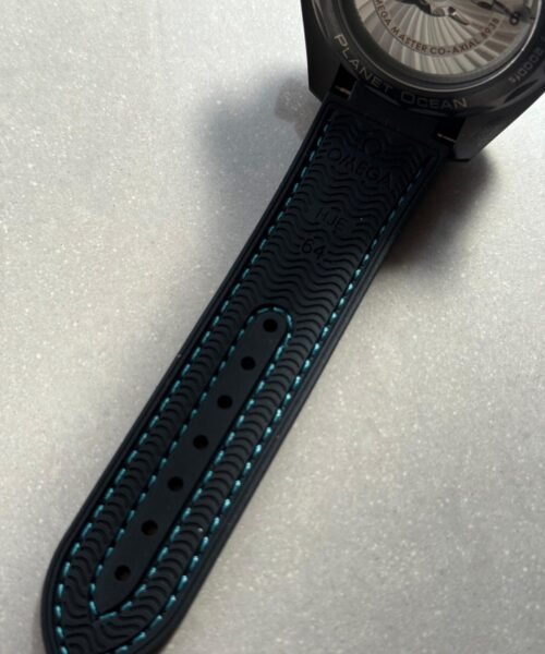 Planet Ocean 45.5mm GMT Worldtimer Real Ceramic VSF Best Edition Black/blue Dial On Black Rubber Strap 8938 - Image 17