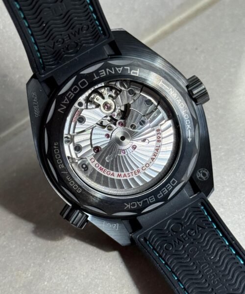 Planet Ocean 45.5mm GMT Worldtimer Real Ceramic VSF Best Edition Black/blue Dial On Black Rubber Strap 8938 - Image 12