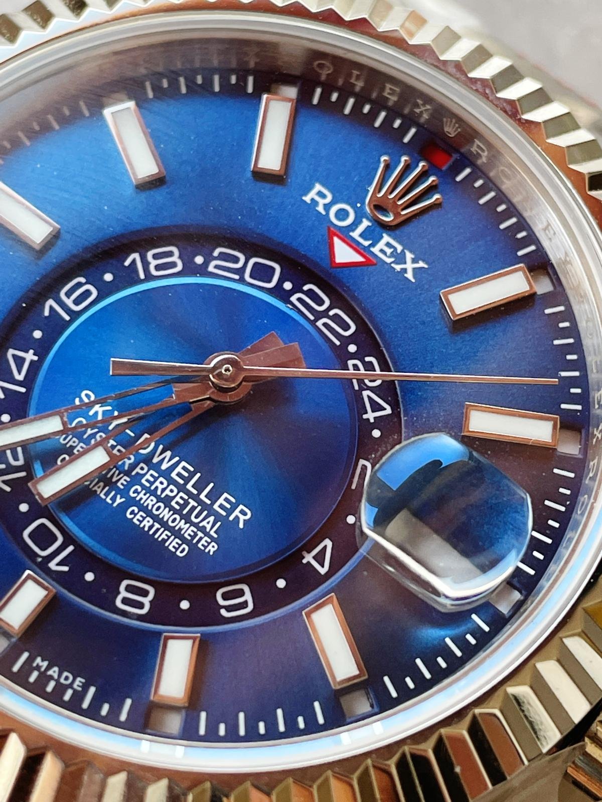 Sky-Dweller 326935 SS Blue Dial on SS Oyster Bracelet Noob Asian 23J - Image 2