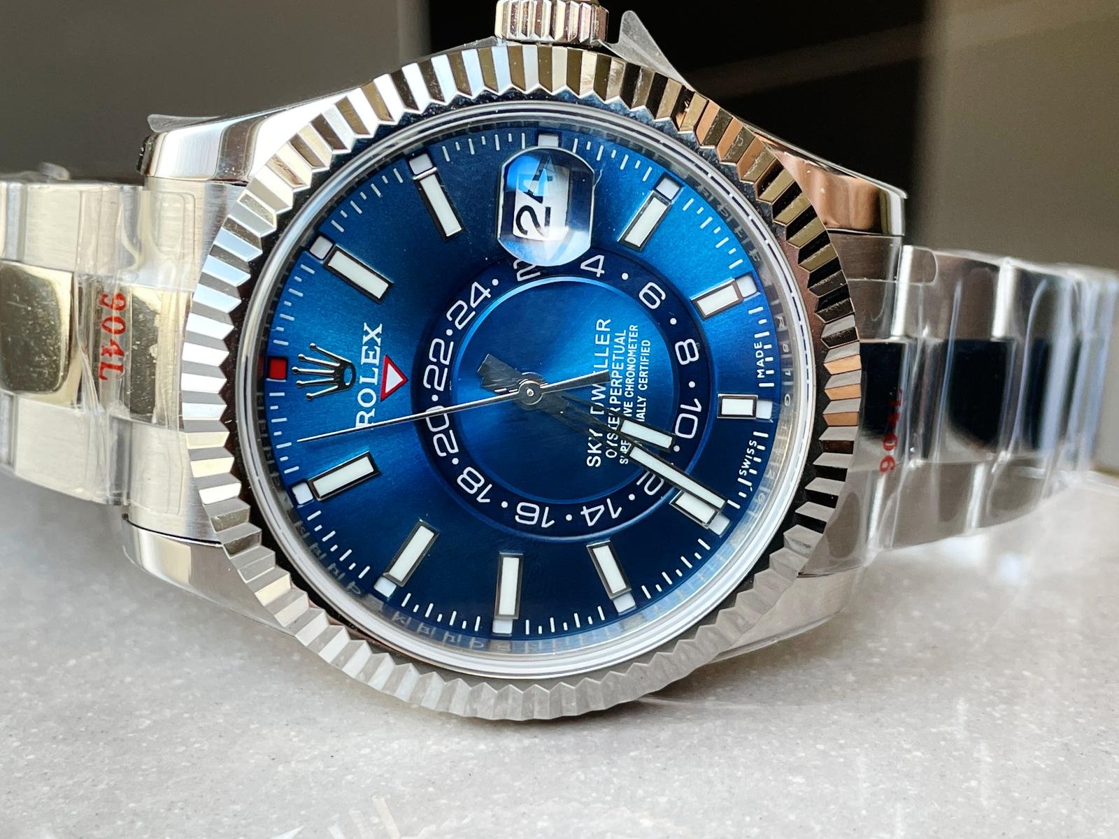 Sky-Dweller 326935 SS Blue Dial on SS Oyster Bracelet Noob Asian 23J - Image 5