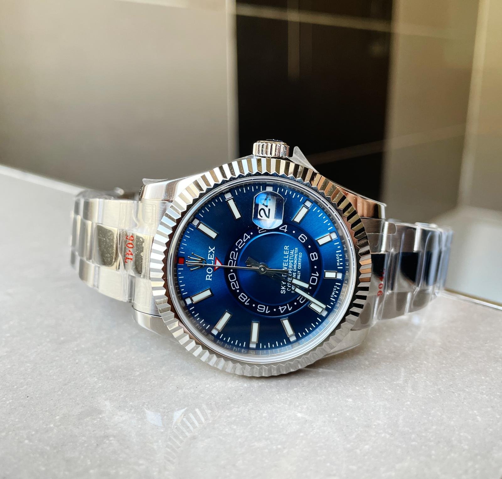Sky-Dweller 326935 SS Blue Dial on SS Oyster Bracelet Noob Asian 23J - Image 6