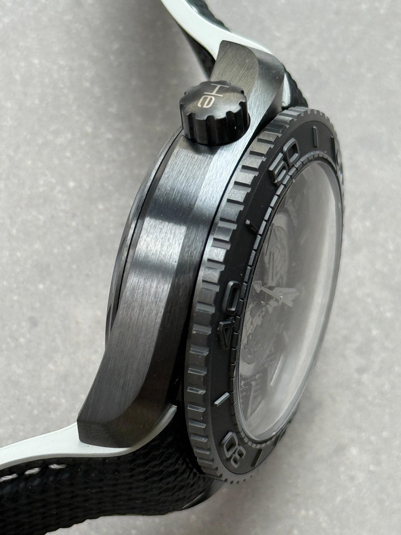 Planet Ocean 45.5mm GMT Worldtimer Real Ceramic VSF Best Edition Black Dial On Black Rubber Strap 8938 - Image 14