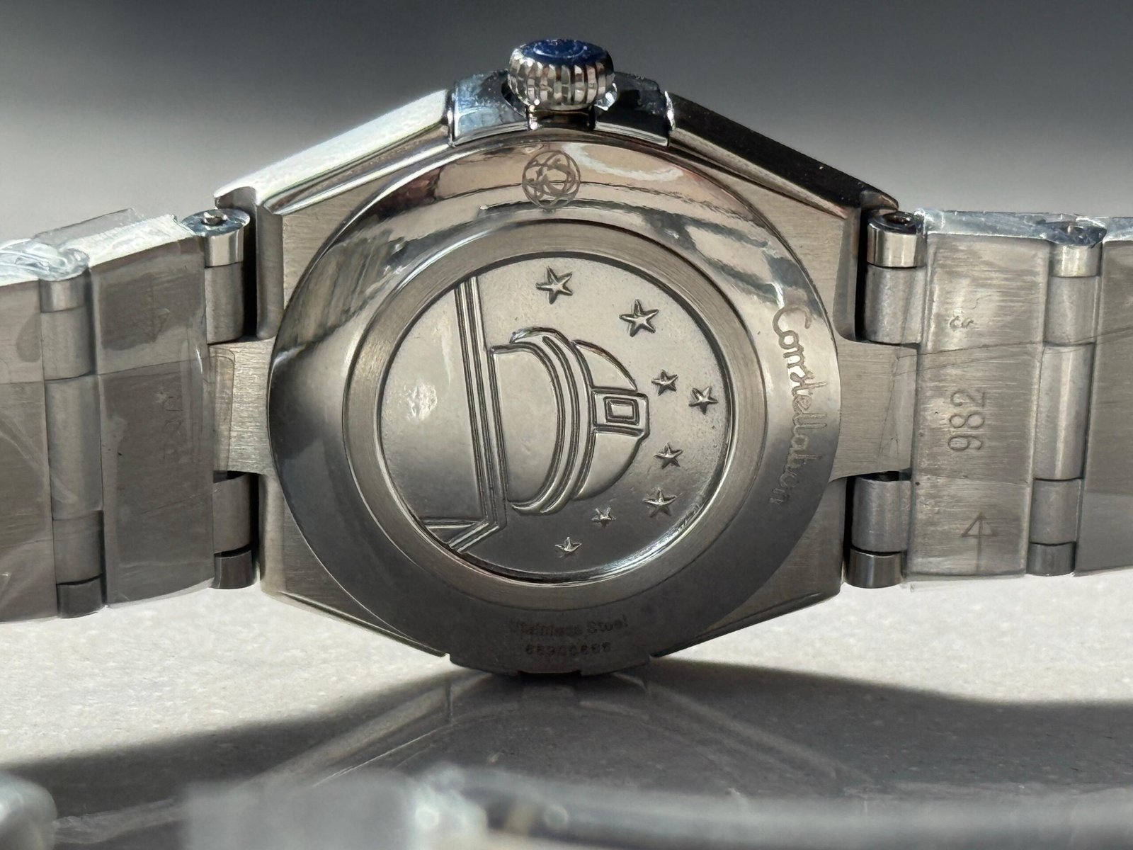 Constellation Ladies 28mm SS Purple Dial Diamonds Markers on SS Bracelet ETA Quartz - Image 13