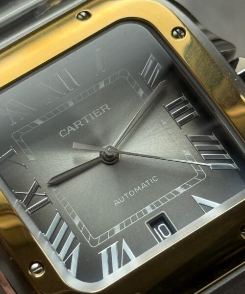 Santos 40mm SS/YG BVF 1:1 Best Edition Gray Dial on SS/YG SmartLinks Bracelet MIYOTA 9019 - Image 8