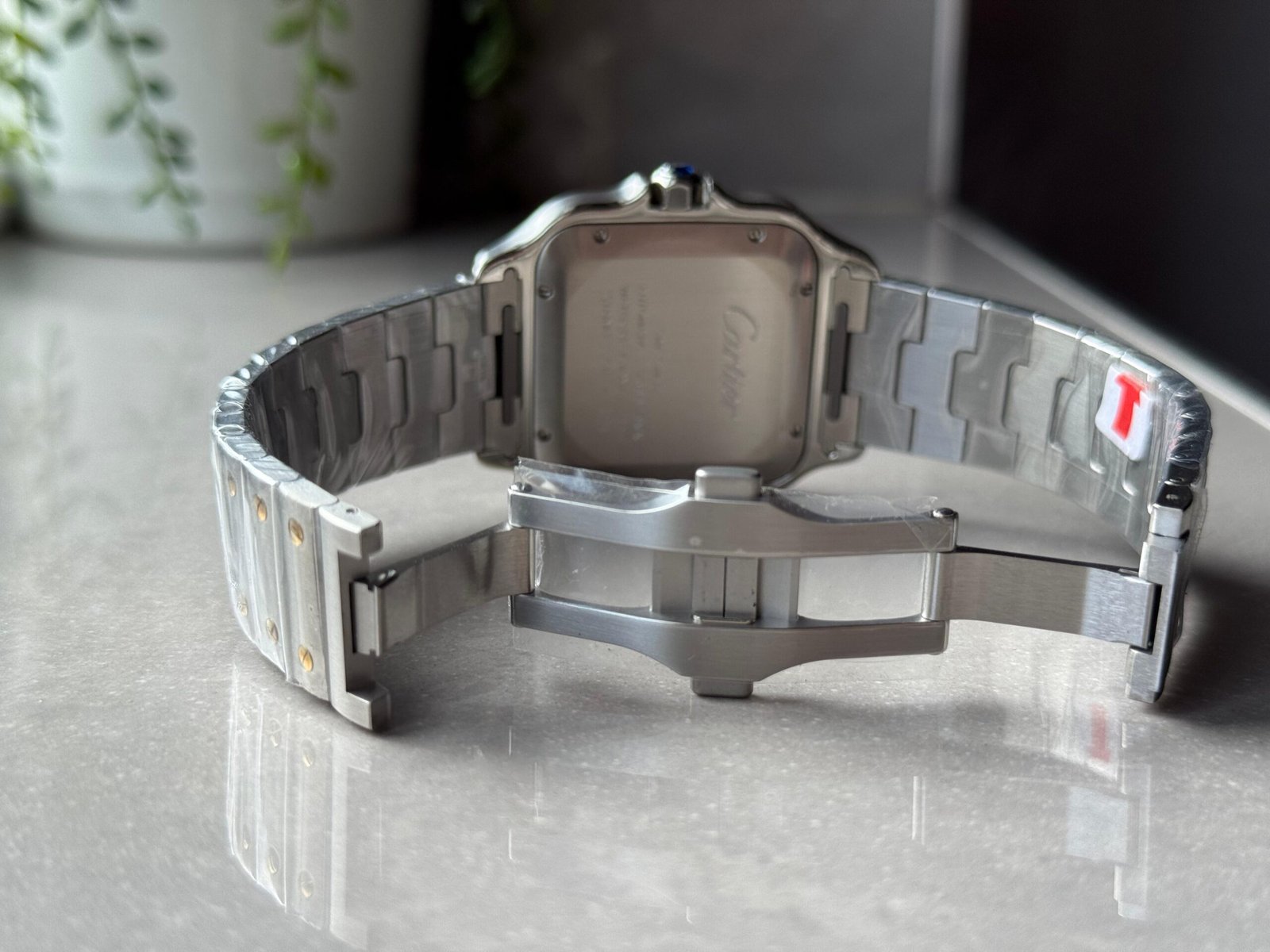 Santos 40mm SS/YG BVF 1:1 Best Edition Gray Dial on SS/YG SmartLinks Bracelet MIYOTA 9019 - Image 13