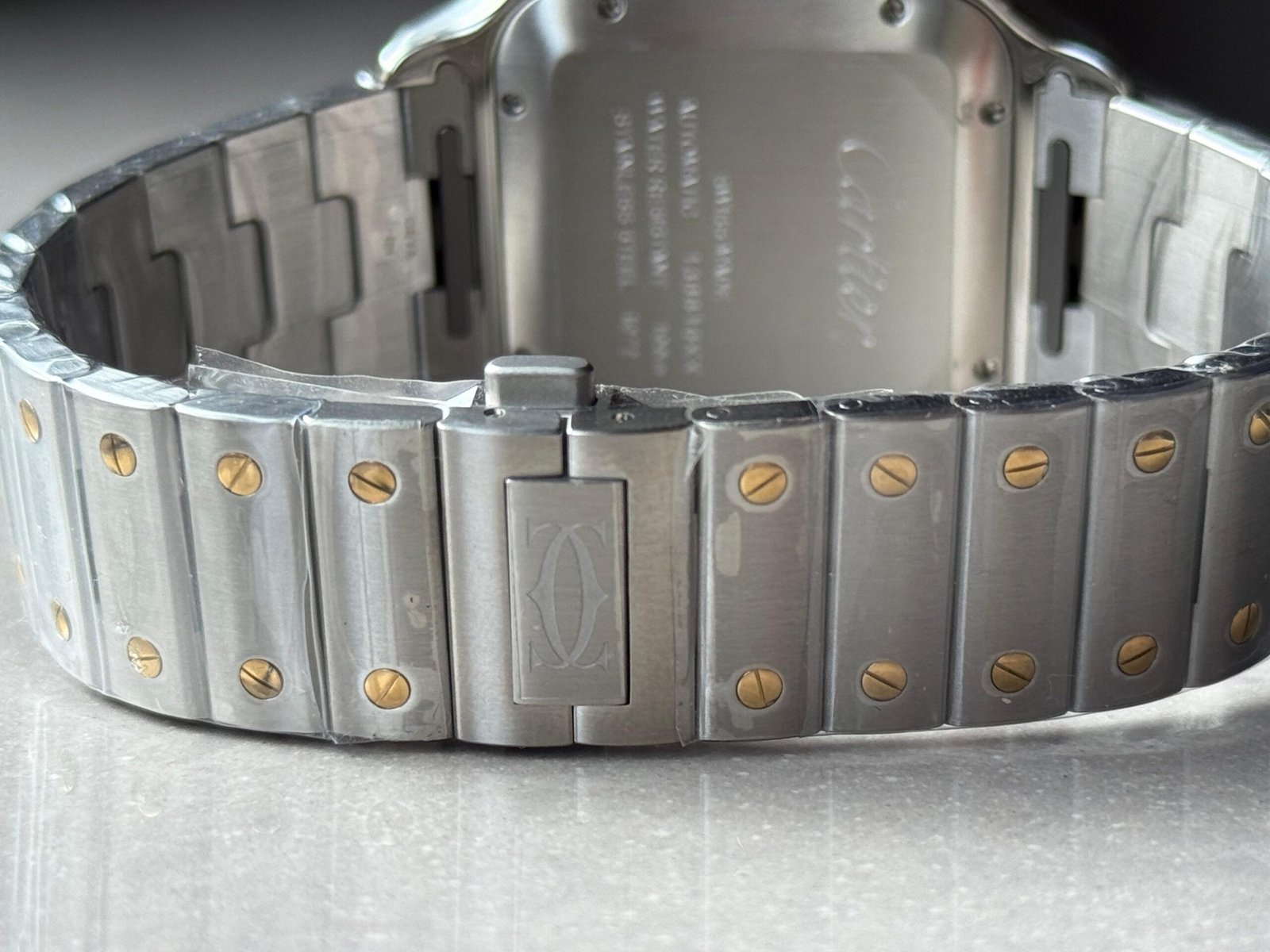Santos 40mm SS/YG BVF 1:1 Best Edition Gray Dial on SS/YG SmartLinks Bracelet MIYOTA 9019 - Image 11