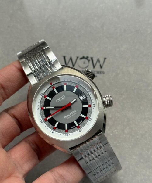 Choronoris 39mm OGF Grey Black dial SS case SS bracelet - Image 4