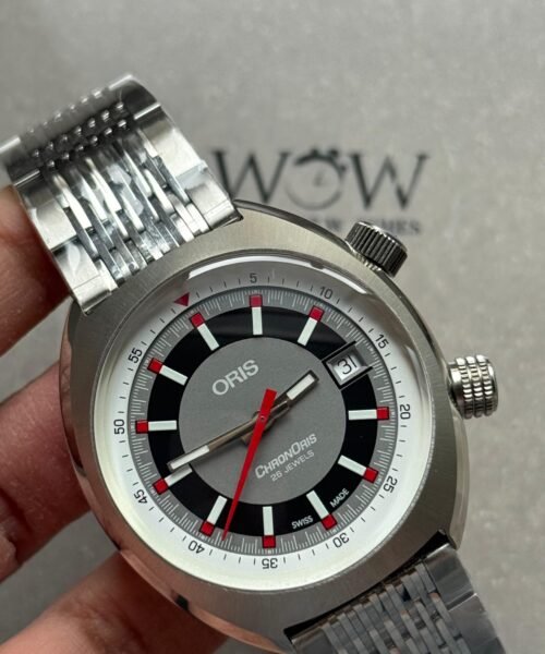 Choronoris 39mm OGF Grey Black dial SS case SS bracelet - Image 3