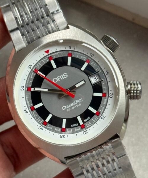 Choronoris 39mm OGF Grey Black dial SS case SS bracelet - Image 2
