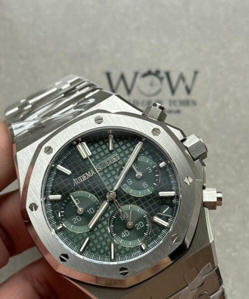 Royal Oak Chrono 26240 SS DDF 1:1 Best Edition Green Dial on SS Bracelet DD4401 - Image 3