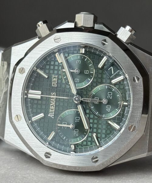 Royal Oak Chrono 26240 SS DDF 1:1 Best Edition Green Dial on SS Bracelet DD4401 - Image 5