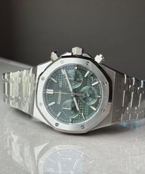 Royal Oak Chrono 26240 SS DDF 1:1 Best Edition Green Dial on SS Bracelet DD4401 - Image 7