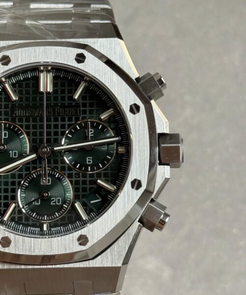 Royal Oak Chrono 26240 SS DDF 1:1 Best Edition Green Dial on SS Bracelet DD4401 - Image 8
