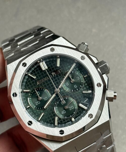 Royal Oak Chrono 26240 SS DDF 1:1 Best Edition Green Dial on SS Bracelet DD4401 - Image 5