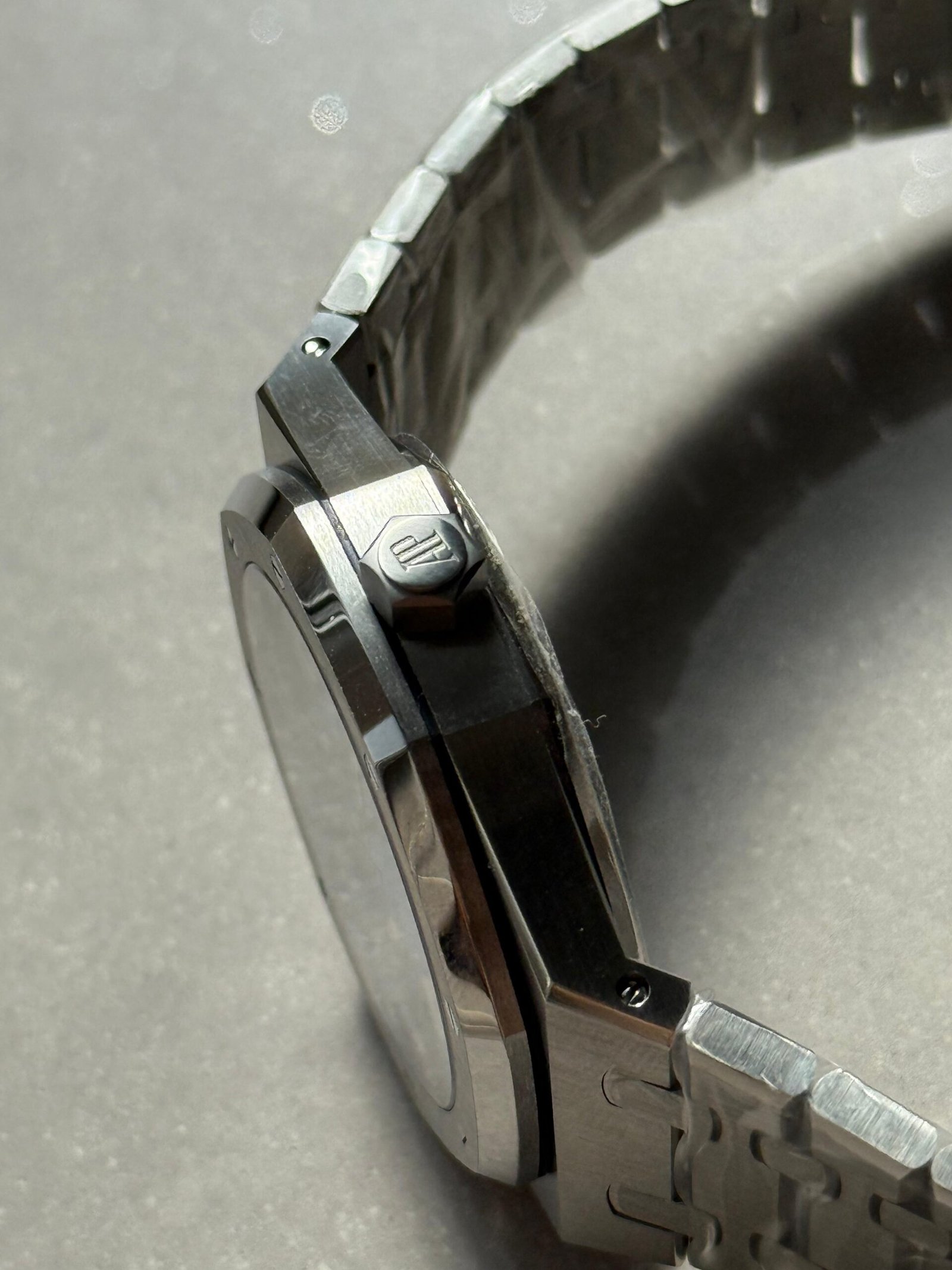 Royal Oak 41mm 15510 BC SS ZF Best Edition Ice Blue Textured Dial on SS Bracelet SA4302 V3 - Image 9