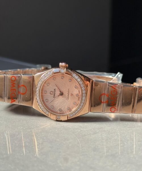 Constellation Ladies 28mm RG Patterned Dial Diamonds Markers on RG/SS Bracelet ETA Quartz - Image 9