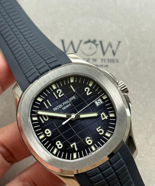 Aquanaut 5168G 42mm SS DDF Best Edition Blue Dial on Blue Rubber Strap DD330 (Weighted) - Image 7