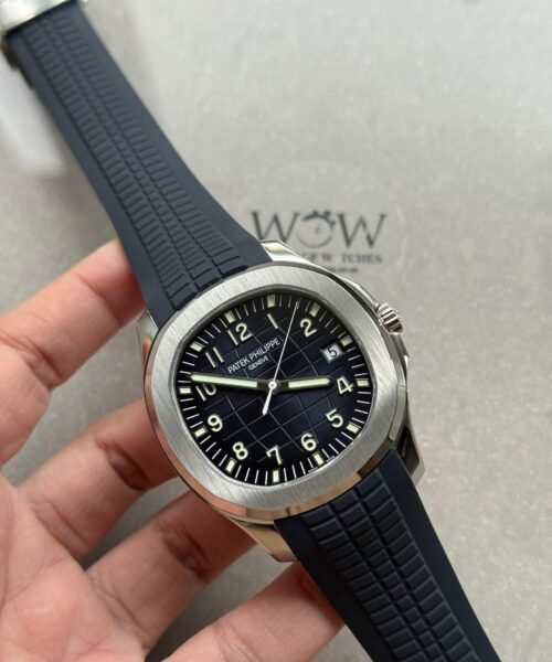 Aquanaut 5168G 42mm SS DDF Best Edition Blue Dial on Blue Rubber Strap DD330 (Weighted) - Image 8