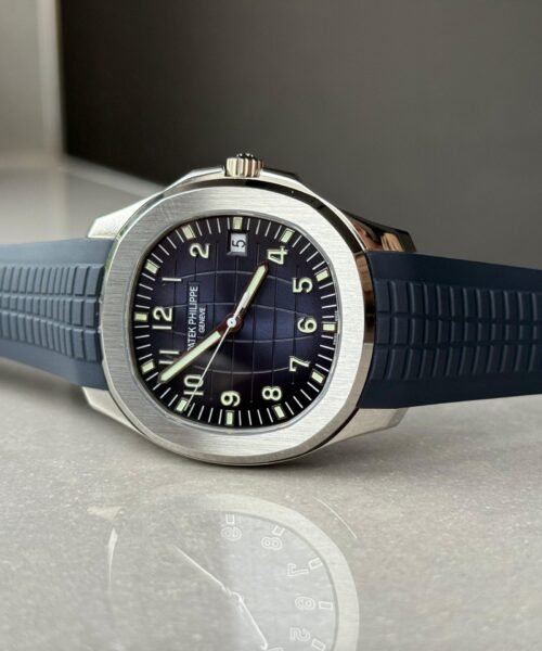 Aquanaut 5168G 42mm SS DDF Best Edition Blue Dial on Blue Rubber Strap DD330 (Weighted) - Image 6