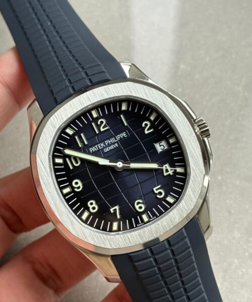 Aquanaut 5168G 42mm SS DDF 1:1 Best Edition Blue Dial on Blue Rubber Strap DD330 Weighted)