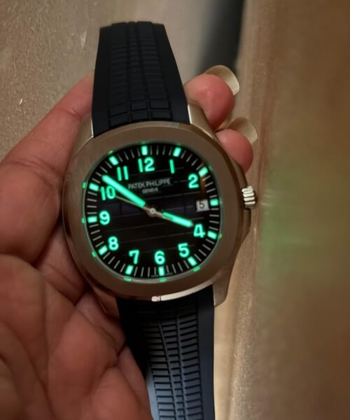 Aquanaut 5168G 42mm SS DDF Best Edition Blue Dial on Blue Rubber Strap DD330 (Weighted) - Image 17