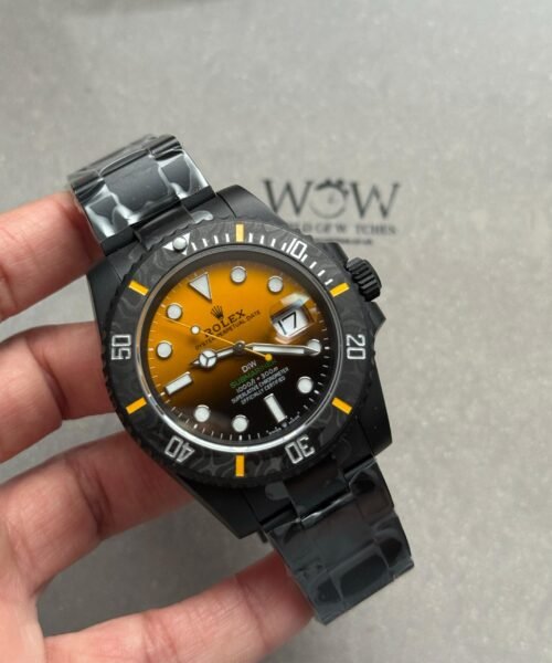 Submariner DIW DLC VSF 1:1 Best Edition Black/Orange Dial on DLC Bracelet VS3135 - Image 9