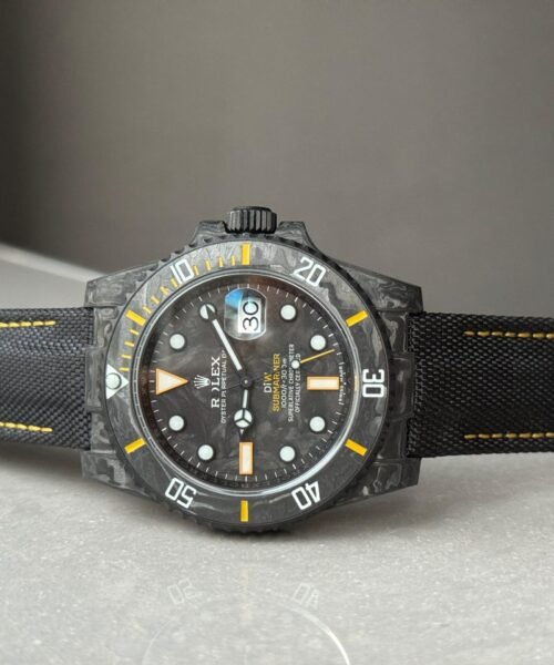 Submariner DIW Carbon VSF Best Edition Black/Yellow Dial on Black Nylon Strap VS3135 - Image 7
