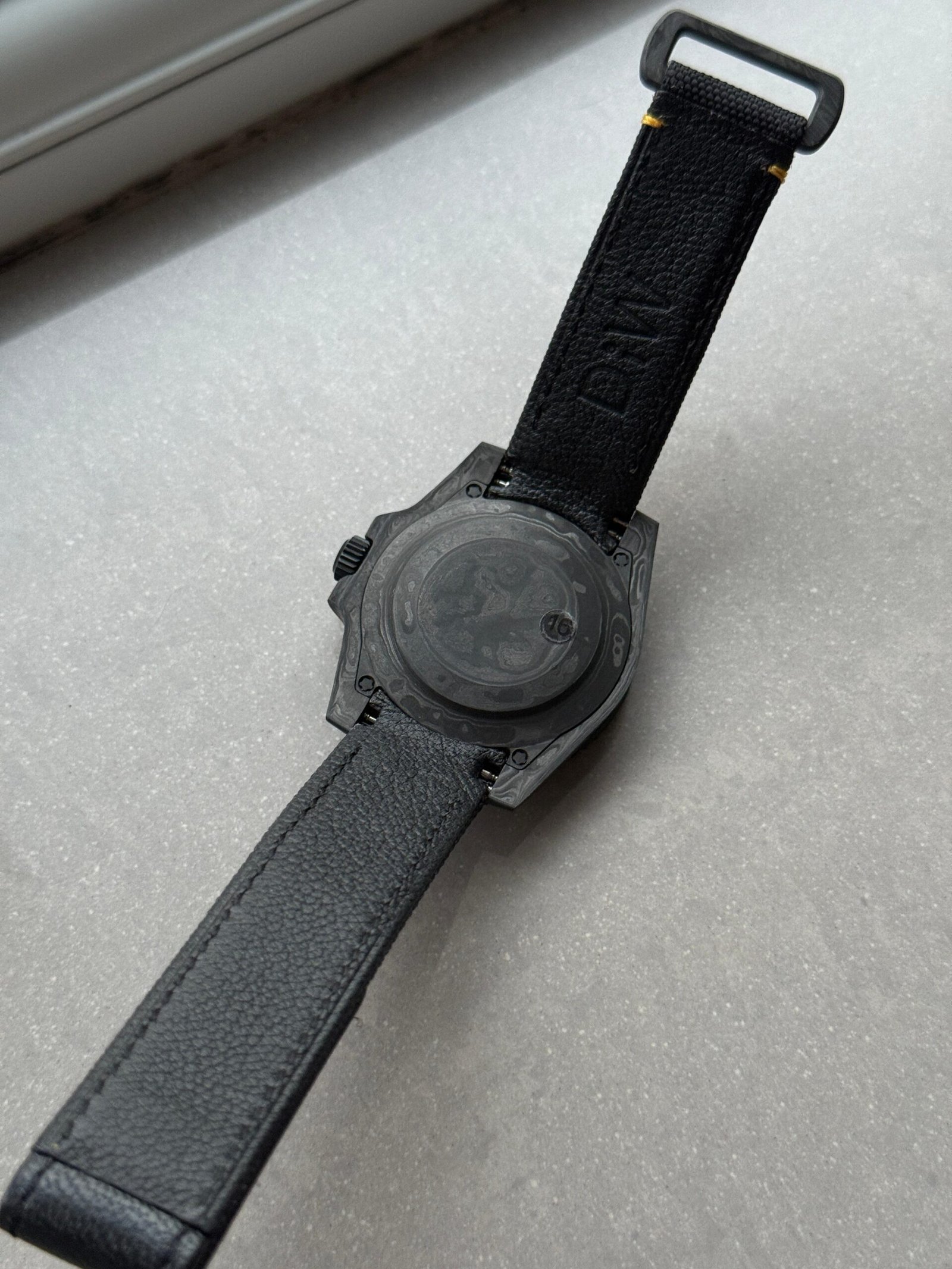 Submariner DIW Carbon VSF Best Edition Black/Yellow Dial on Black Nylon Strap VS3135 - Image 15
