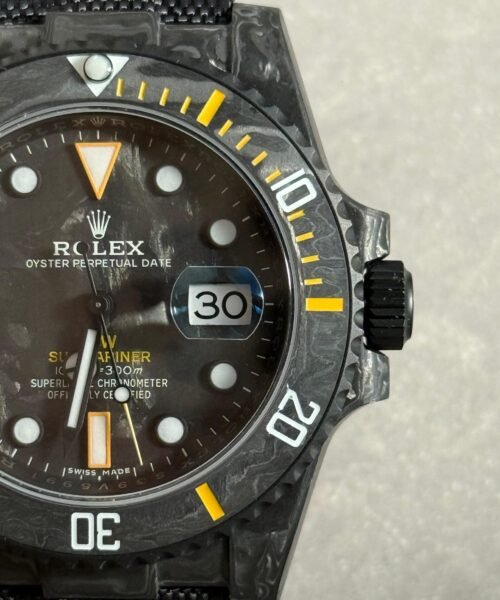 Submariner DIW Carbon VSF Best Edition Black/Yellow Dial on Black Nylon Strap VS3135 - Image 12