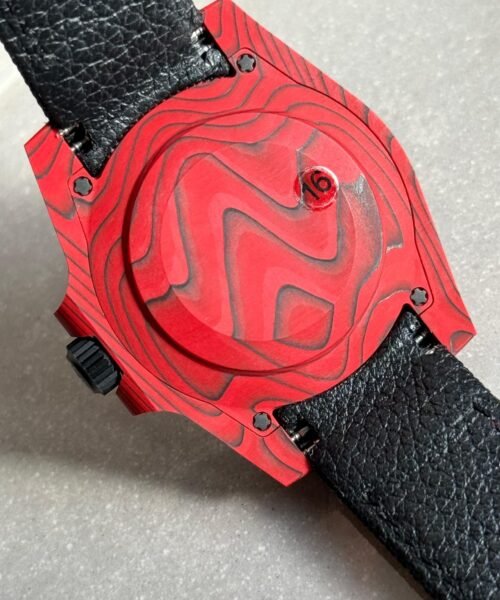 Submariner DIW Red Carbon VSF 1:1 Best Edition Black Dial on Black Nylon Strap VS3135 - Image 14