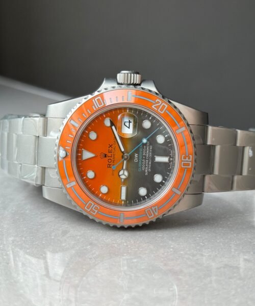 Submariner DIW Sandblasted VSF 1:1 Best Edition Orange Grey Dial on SS Bracelet VS3135 - Image 9