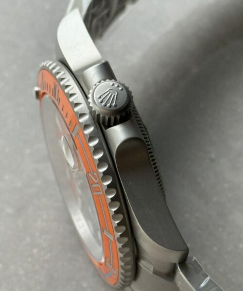 Submariner DIW Sandblasted VSF 1:1 Best Edition Orange Grey Dial on SS Bracelet VS3135 - Image 13
