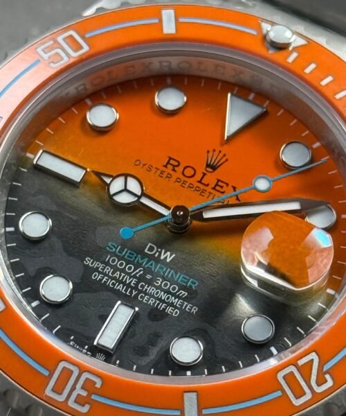Submariner DIW Sandblasted VSF 1:1 Best Edition Orange Grey Dial on SS Bracelet VS3135 - Image 12