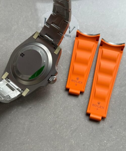 Submariner DIW Sandblasted VSF 1:1 Best Edition Orange Grey Dial on SS Bracelet VS3135 - Image 14
