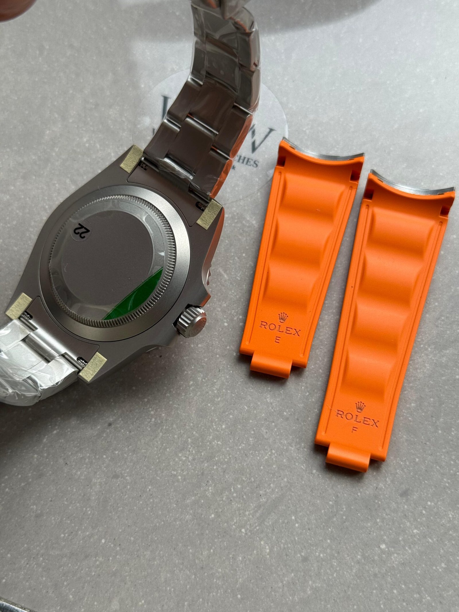 Submariner DIW Sandblasted VSF 1:1 Best Edition Orange Grey Dial on SS Bracelet VS3135 - Image 14