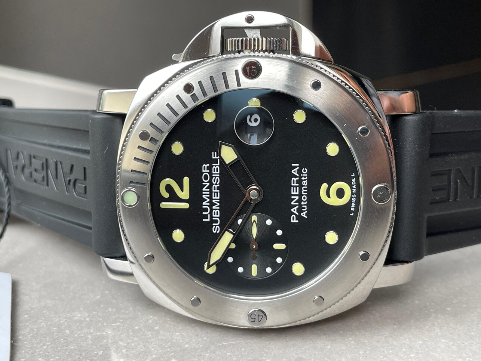 PAM1024 VSF 1:1 Best Edition Black Dial On SS with Black Rubber Strap P.9001 - Image 6