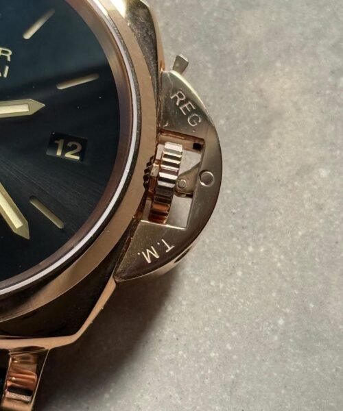 PAM908 Luminor Due VSF Best Edition Black Dial on Black Leather Strap AXXXIV - Image 10