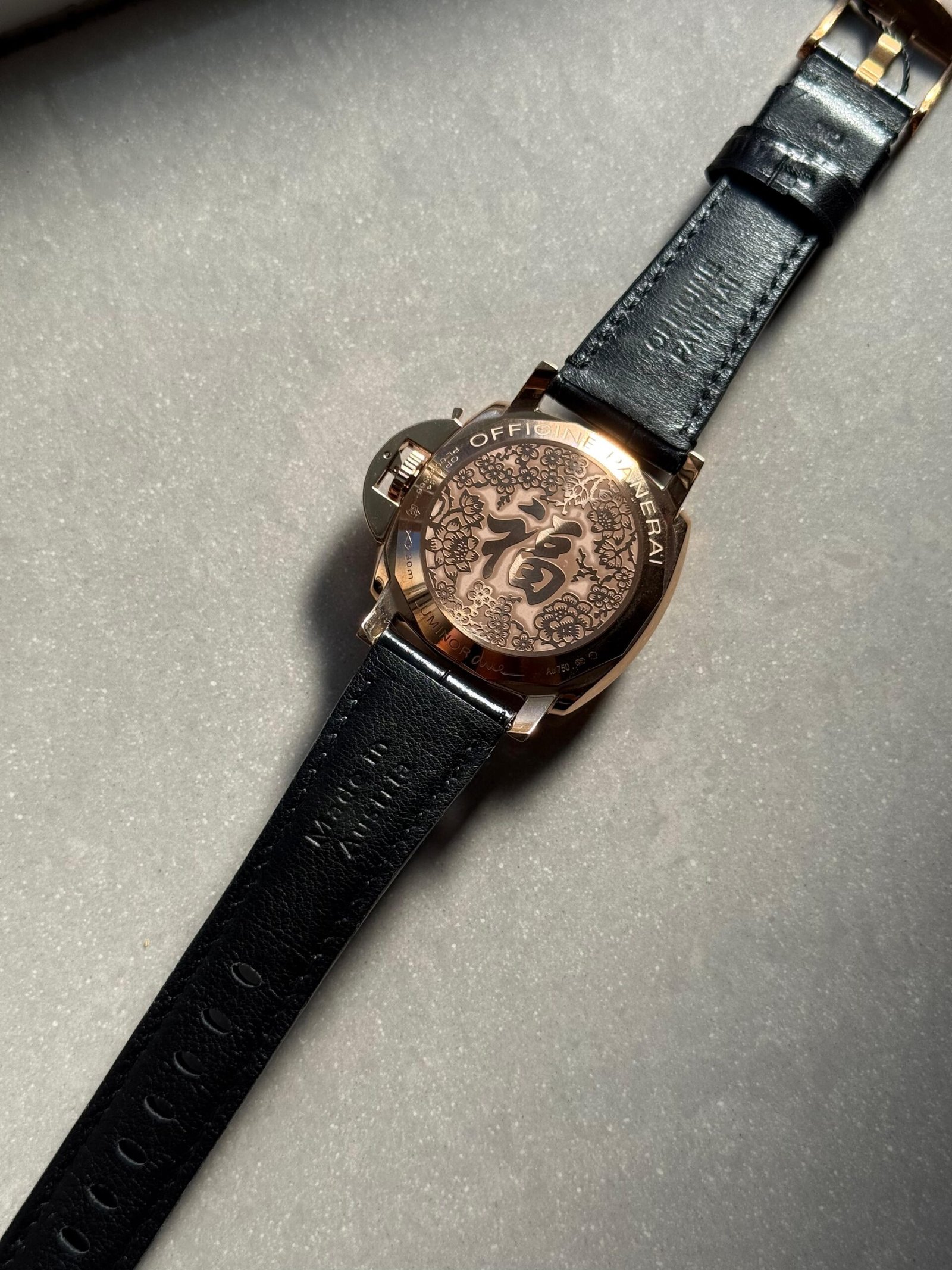 PAM908 Luminor Due VSF Best Edition Black Dial on Black Leather Strap AXXXIV - Image 19