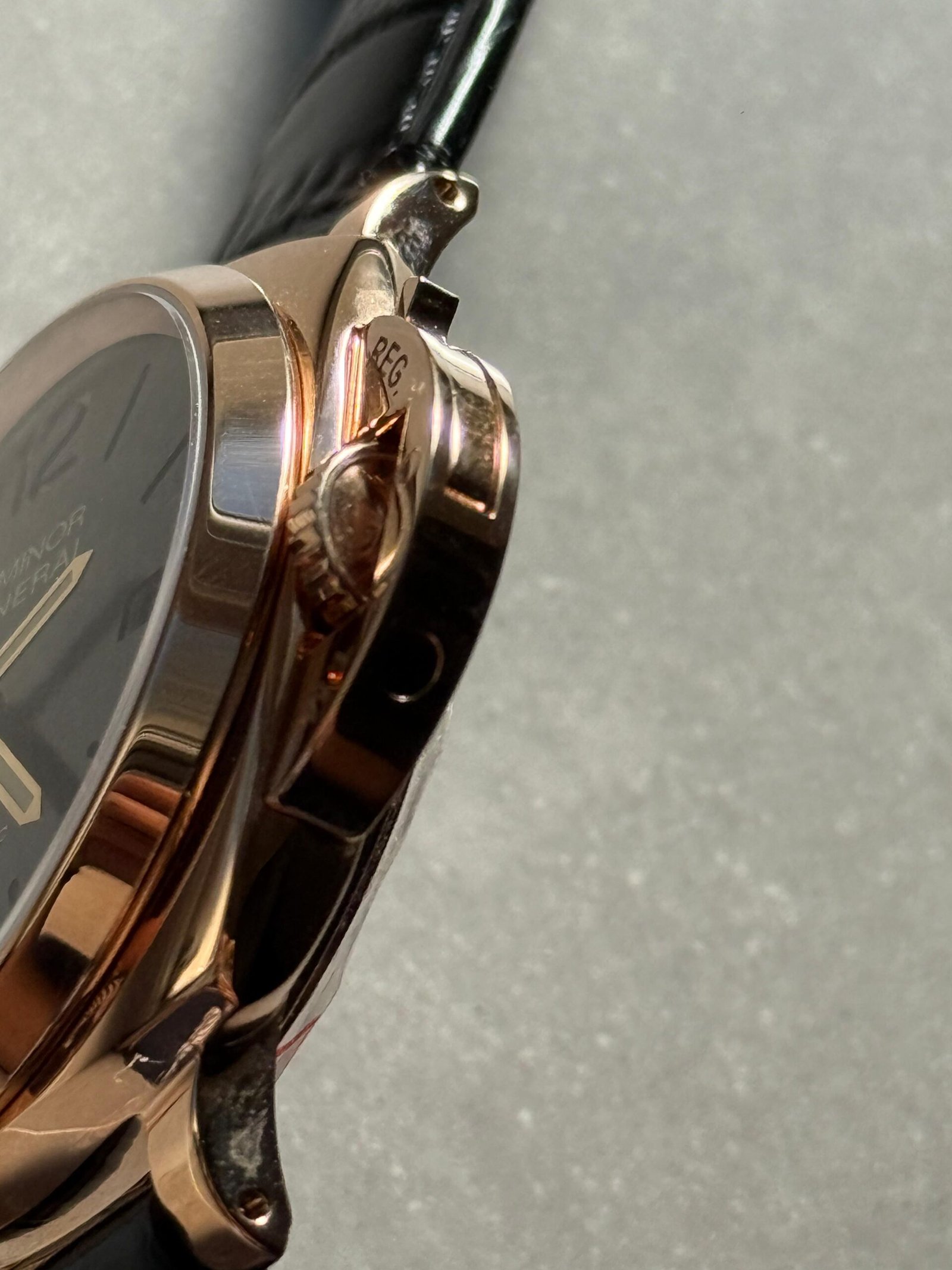 PAM908 Luminor Due VSF Best Edition Black Dial on Black Leather Strap AXXXIV - Image 16
