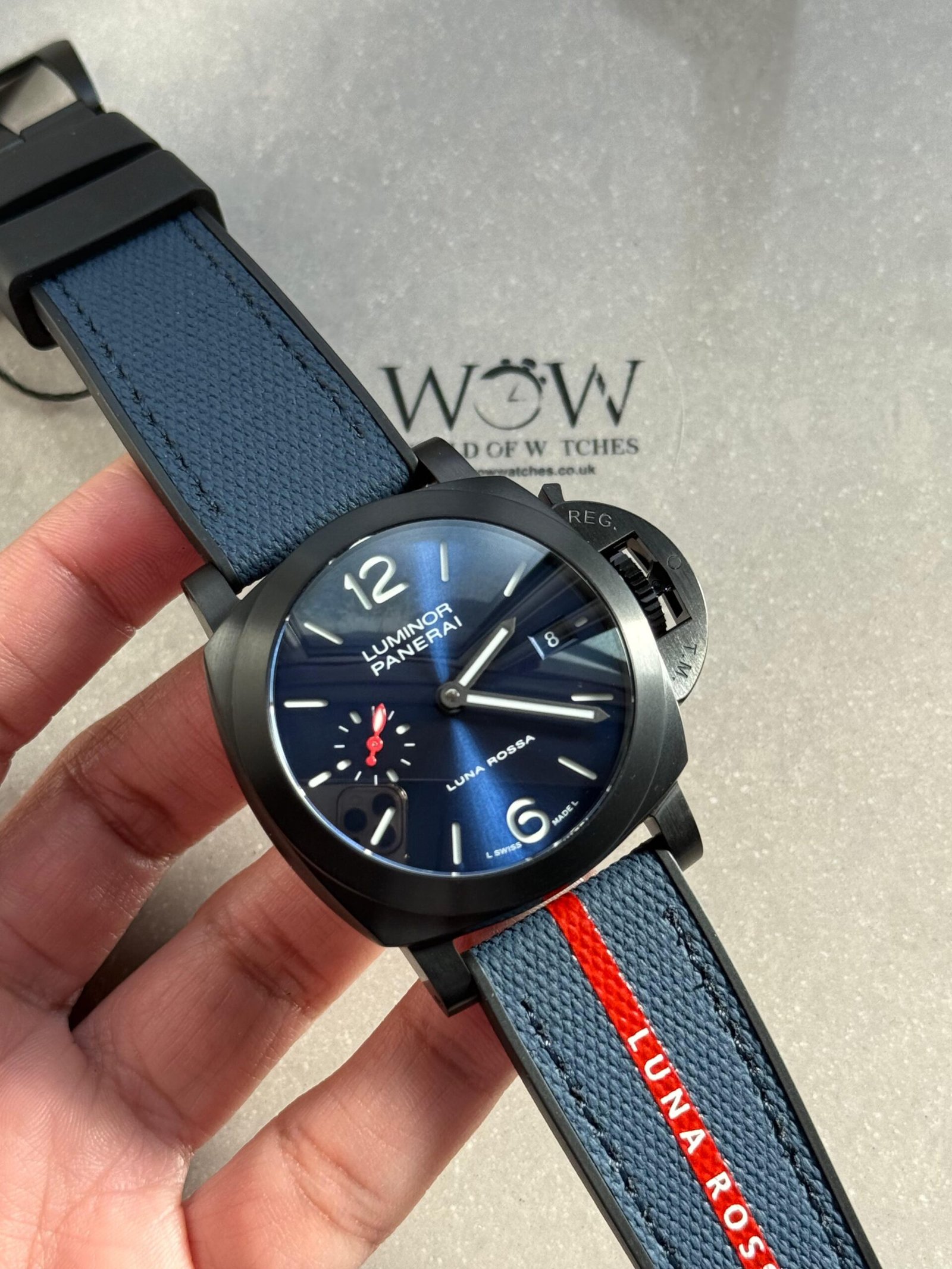 PAM1408 Z DLC VSF 1:1 Baest Edition Blue Dial on Blue Rubber Strap Asian P900