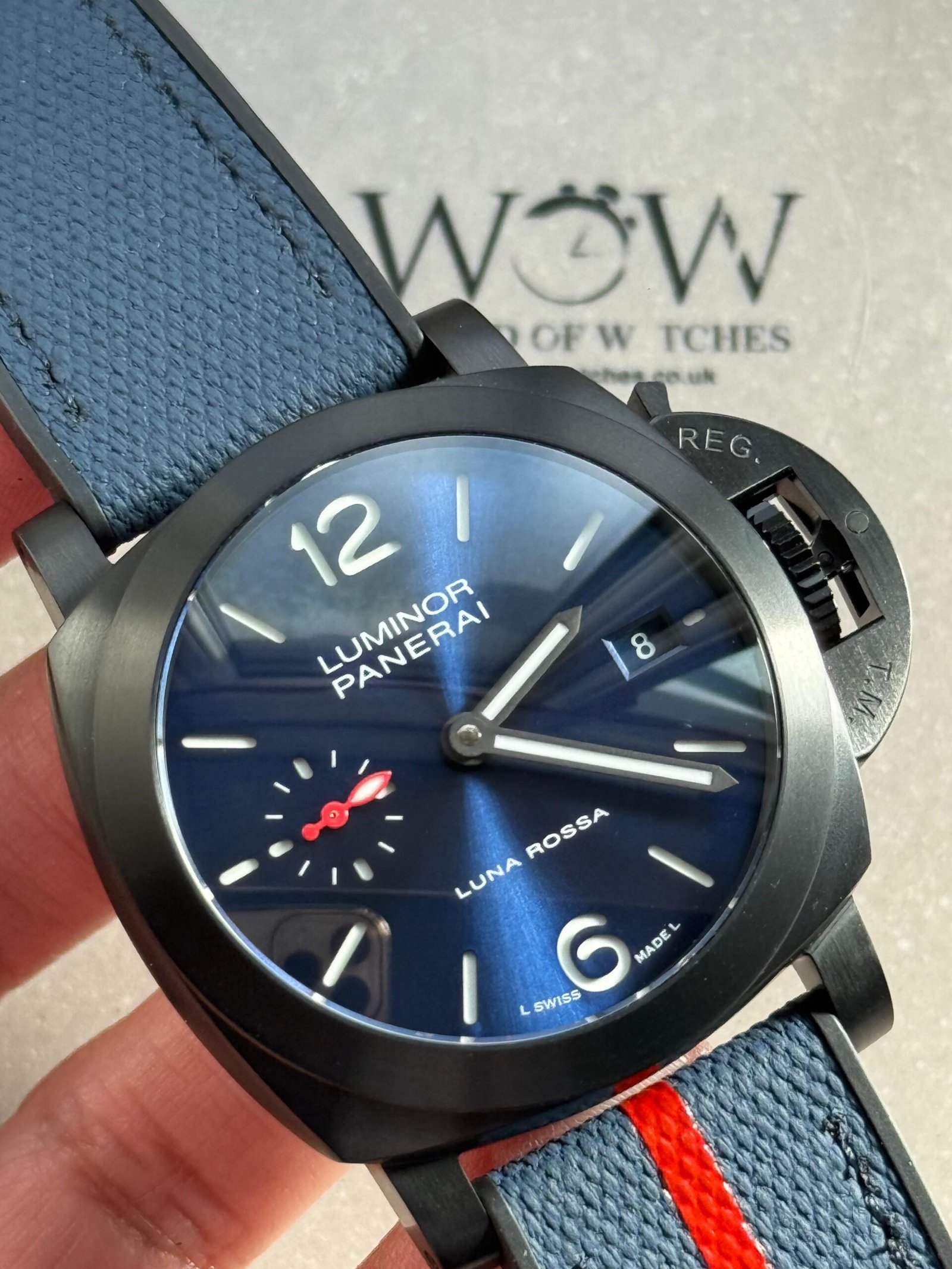 PAM1408 Z DLC VSF 1:1 Baest Edition Blue Dial on Blue Rubber Strap Asian P900 - Image 12