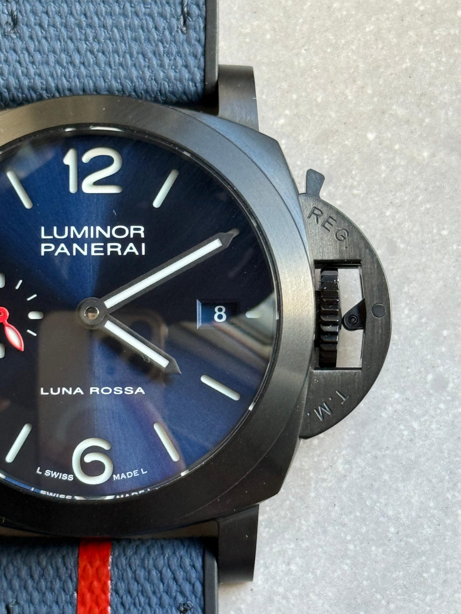 PAM1408 Z DLC VSF 1:1 Baest Edition Blue Dial on Blue Rubber Strap Asian P900 - Image 9